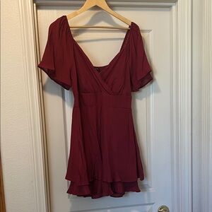 Burgundy Wine Minidress L